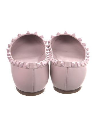 Valentino Rockstud Accents Leather Flats