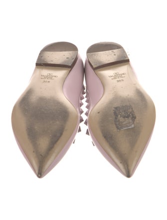 Valentino Rockstud Accents Leather Flats
