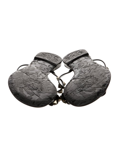 Valentino Rockstud Accents Rubber Slides