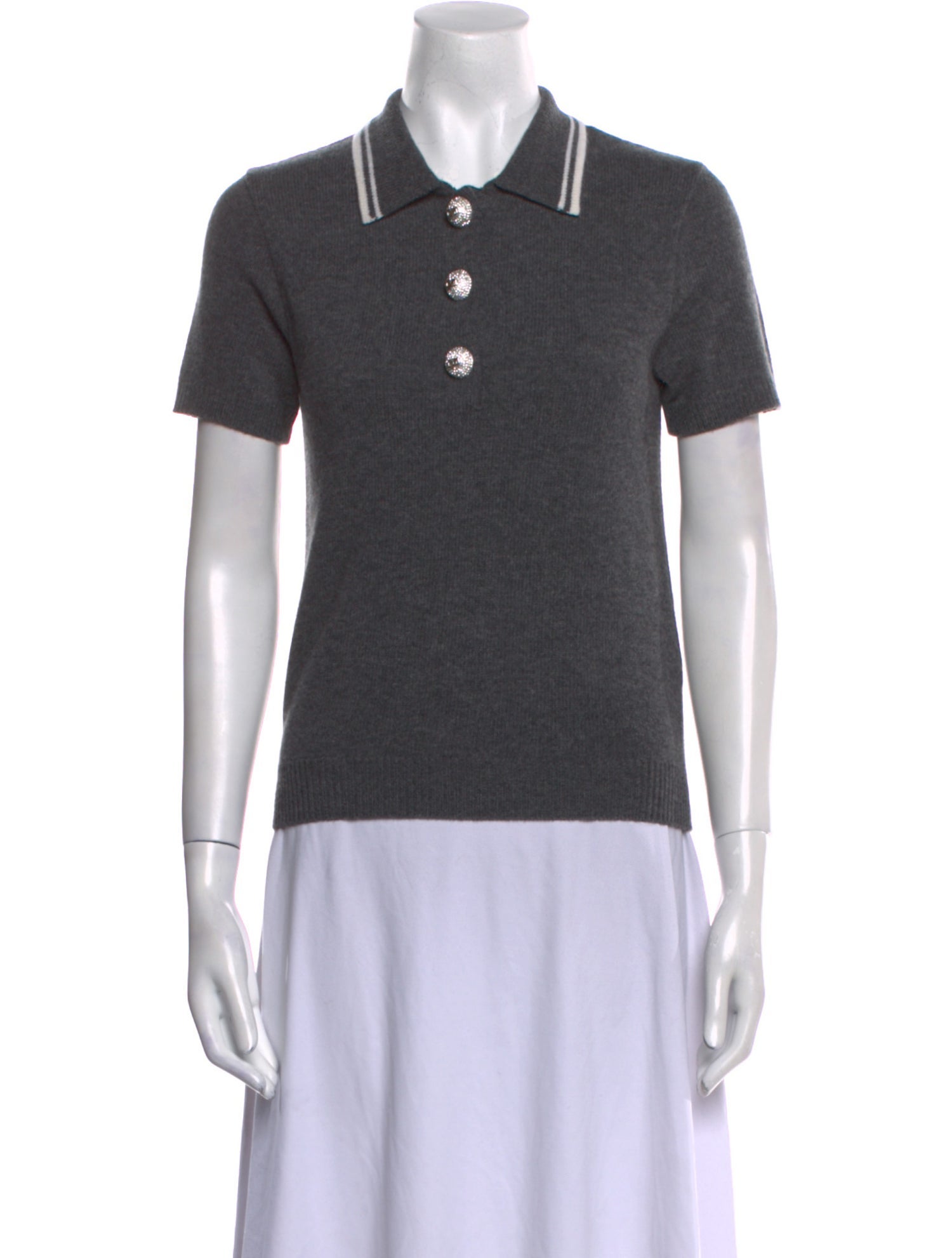 Valentino Virgin Wool Short Sleeve Polo w/ Tags