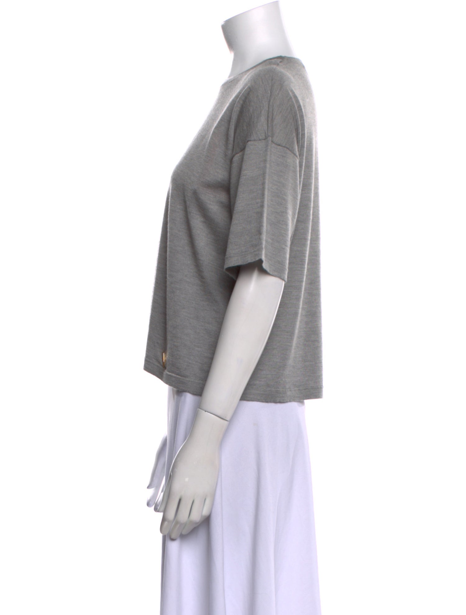 Valentino Cashmere Crew Neck Crop Top w/ Tags