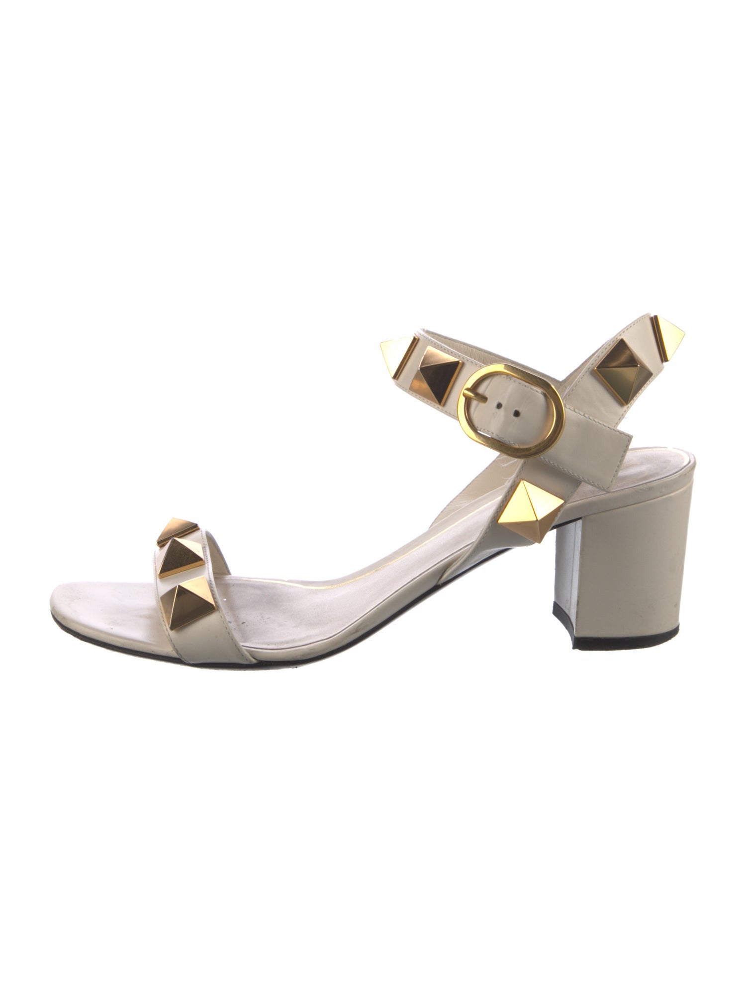 Valentino Rockstud Accents Leather Sandals