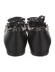 Valentino Rockstud Accents Satin Ballet Flats