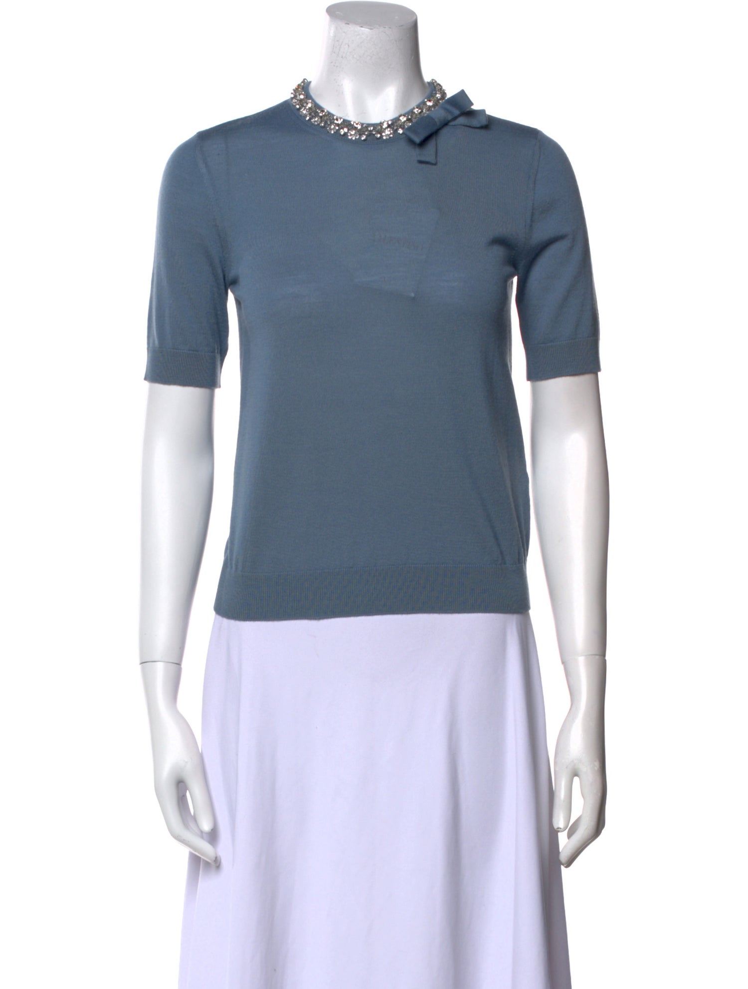 Valentino Virgin Wool Mock Neck Polo w/ Tags