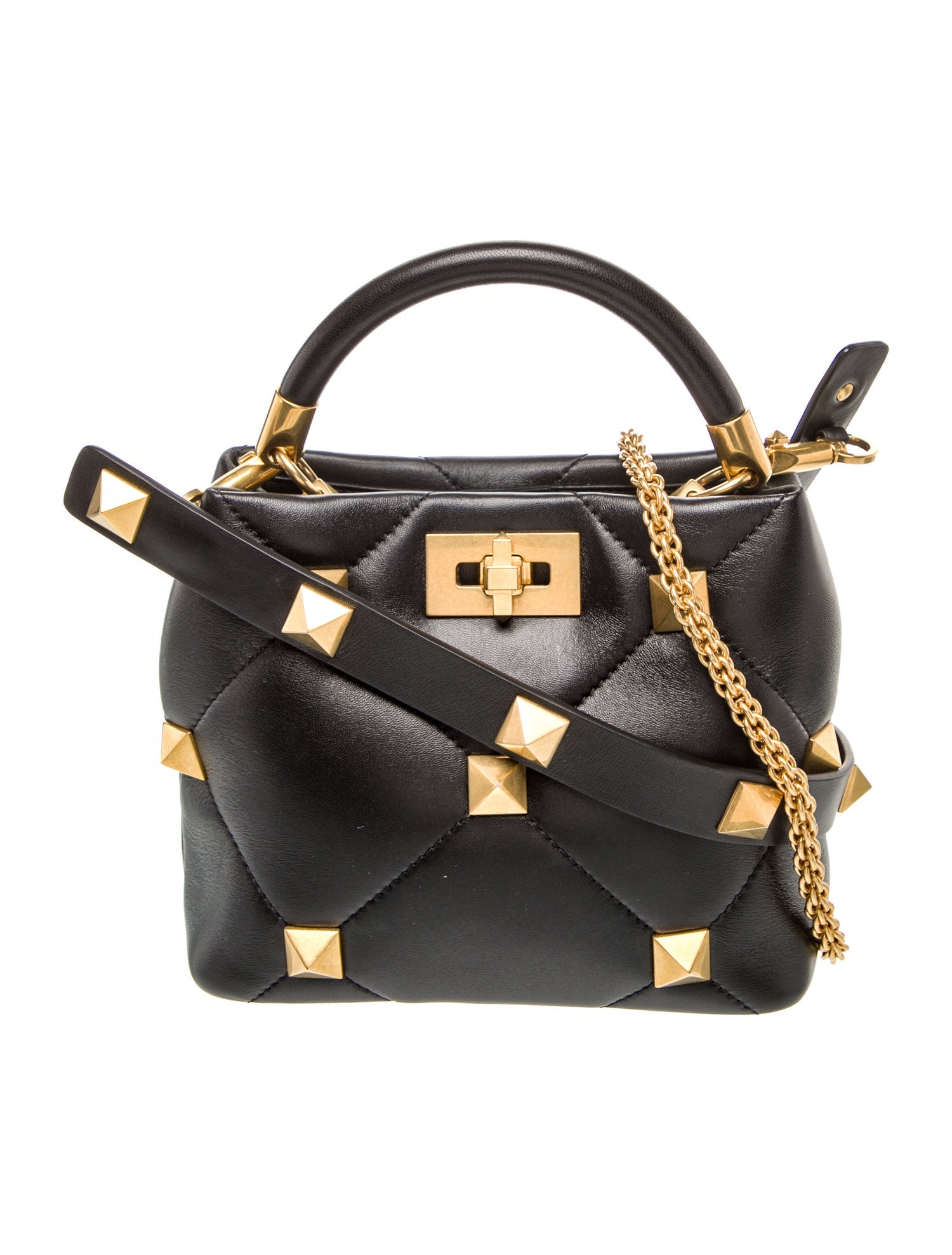 Valentino Rockstud Roma Stud Handle Bag