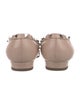 Valentino Rockstud Accents Leather Ballet Flats