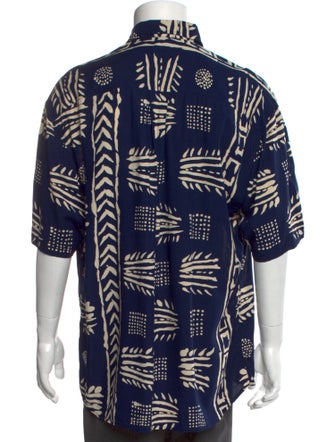 Valentino Printed Three-Quarter Sleeve Shirt