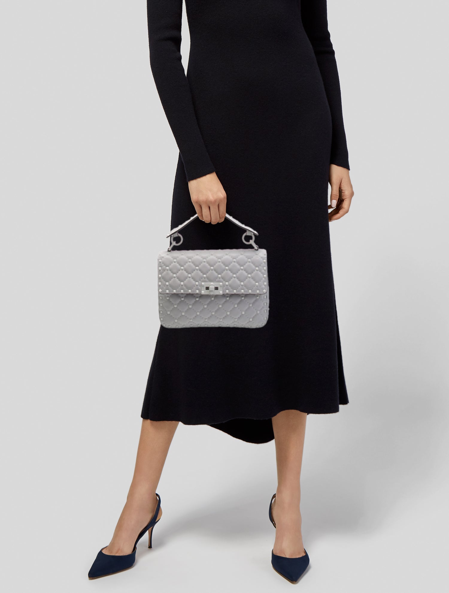 Valentino Rockstud Top Handle Bag