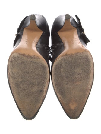 Valentino Rockstud Accents Leather Lace-Up Boots