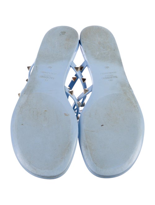 Valentino Rockstud Accents Rubber Slides
