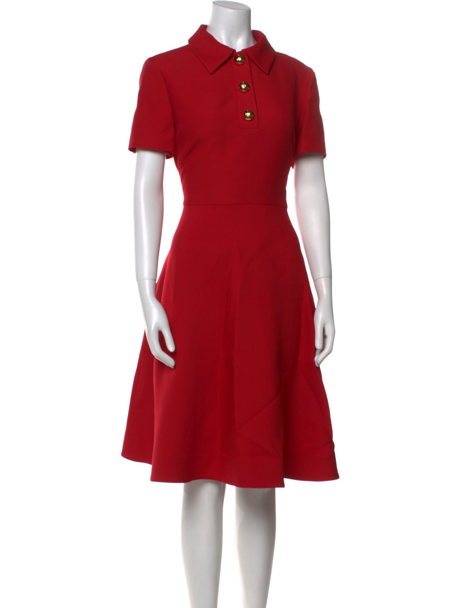 Valentino Virgin Wool Midi Length Dress w/ Tags