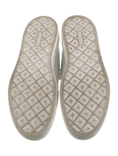 Valentino Rockstud Accents Leather Sneakers