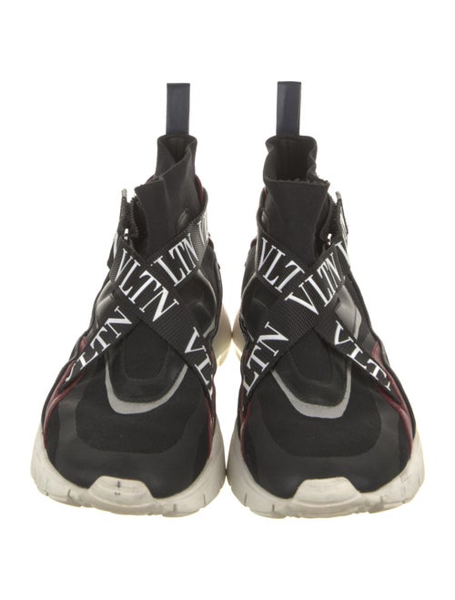 Valentino Rockstud Accents Printed Sock Sneakers