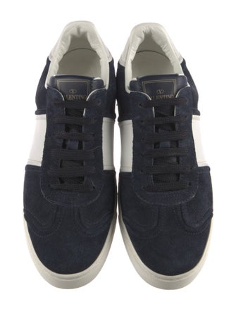 Valentino Rockstud Accents Suede Sneakers