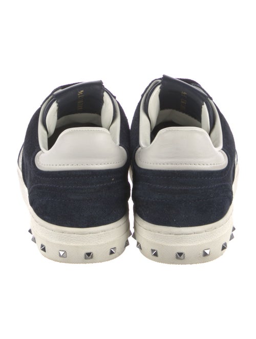 Valentino Rockstud Accents Suede Sneakers