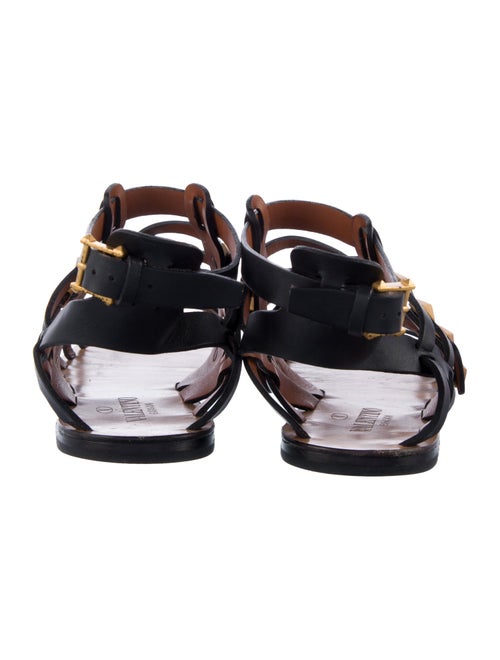 Valentino Rockstud Accents Leather Gladiator Sandals