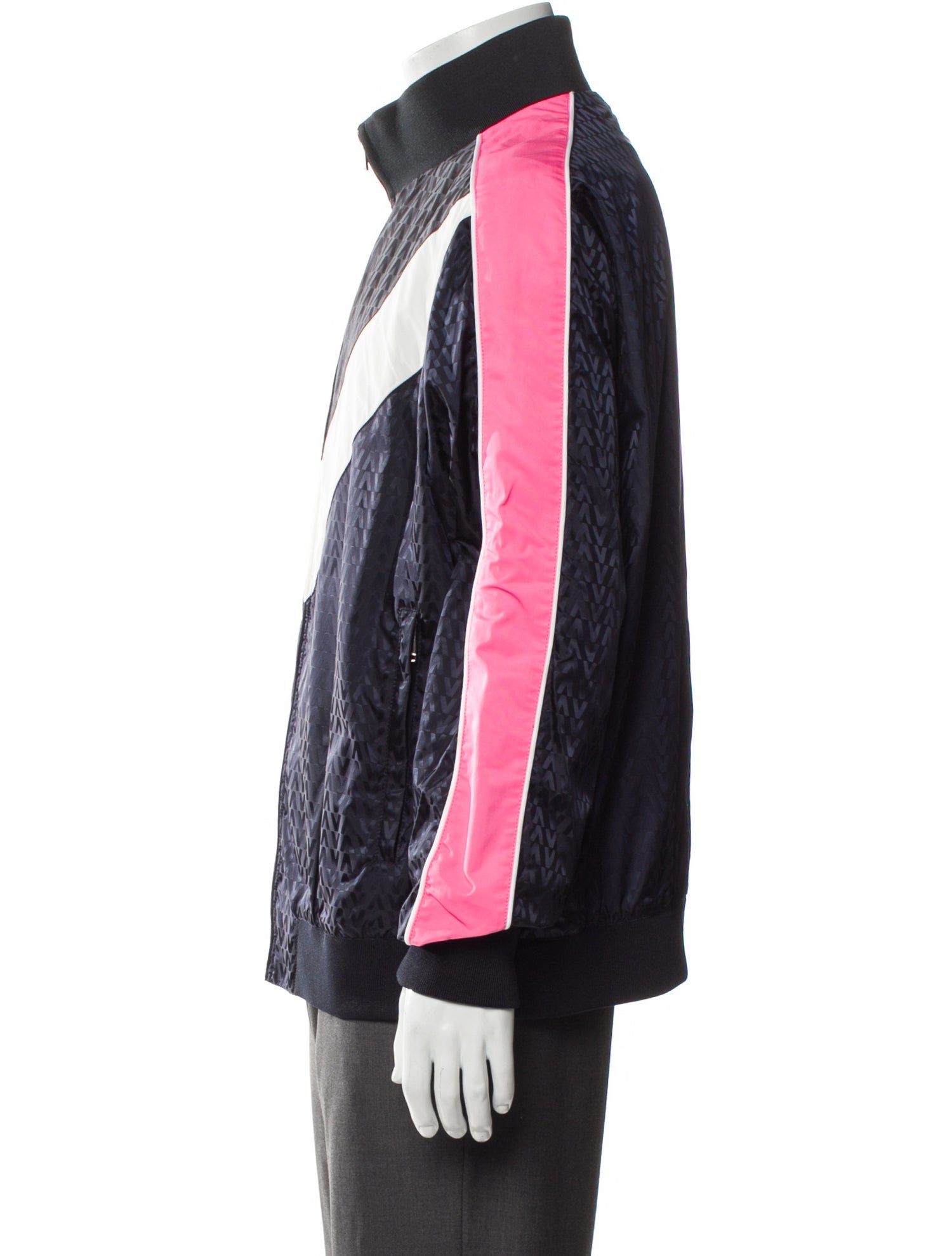 Valentino Colorblock Pattern Windbreaker