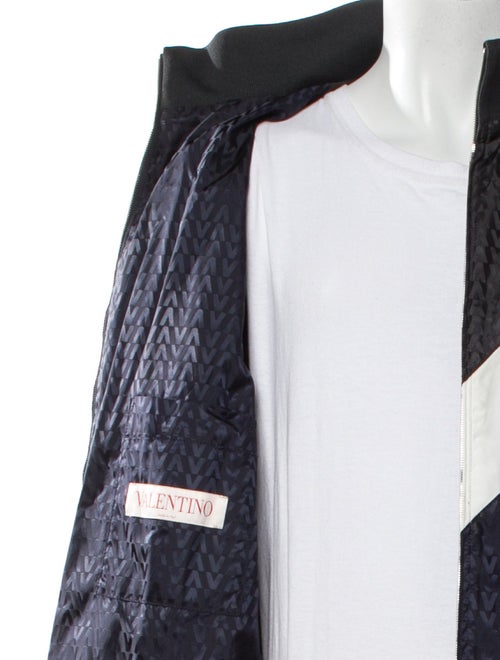 Valentino Colorblock Pattern Windbreaker