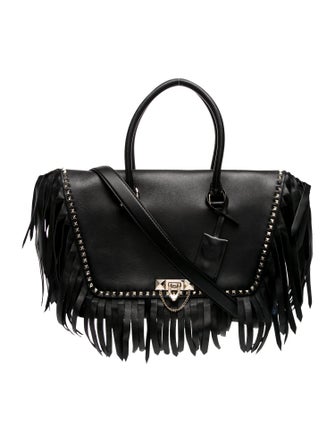 Valentino Rockstud Top Handle Bag