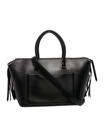 Valentino Rockstud Top Handle Bag
