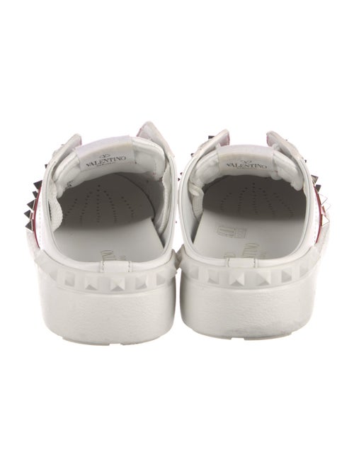 Valentino Rockstud Accents Leather Sneakers