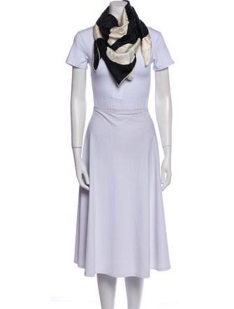 Valentino Silk Polka Dot Print Scarf