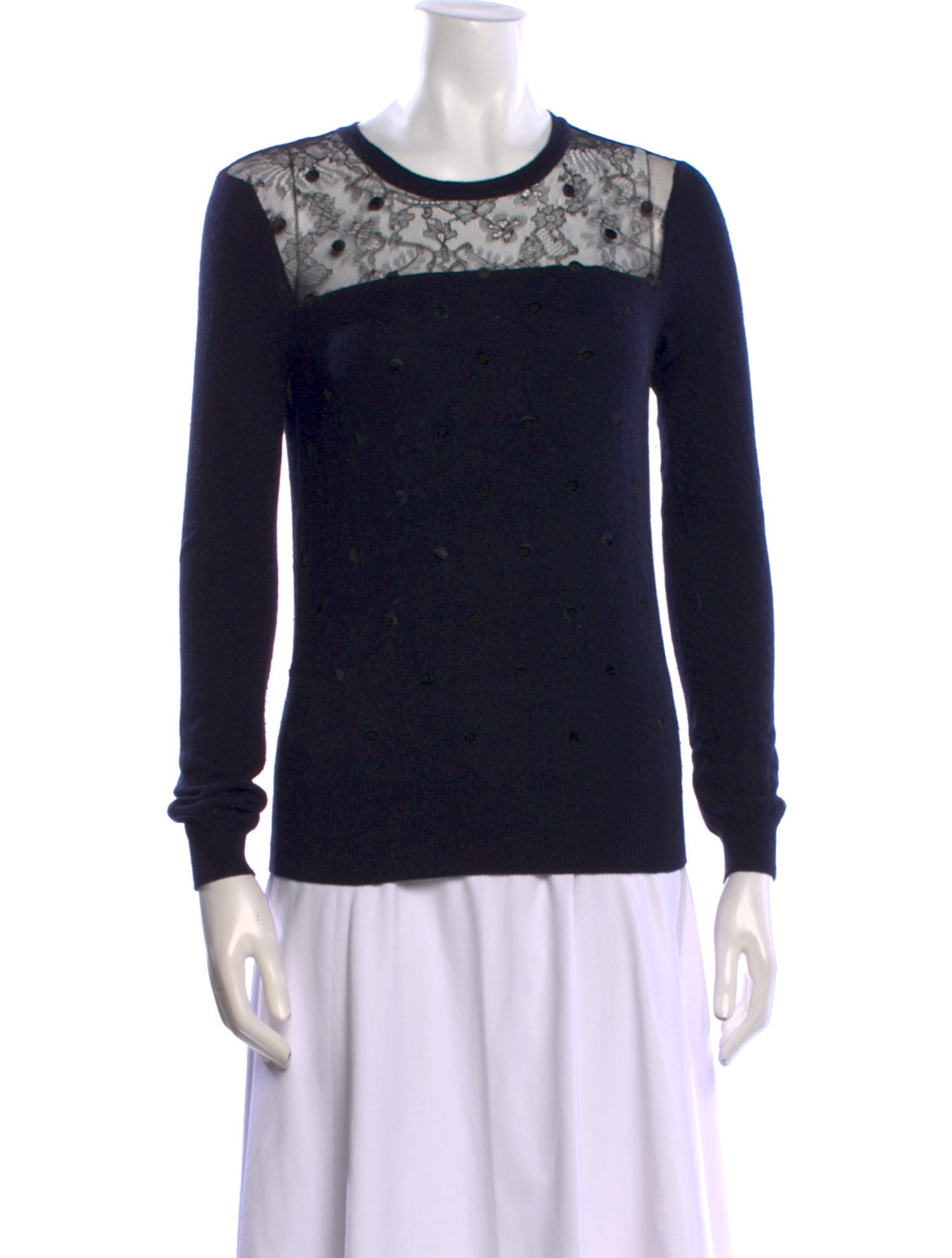 Valentino Virgin Wool Printed Sweater