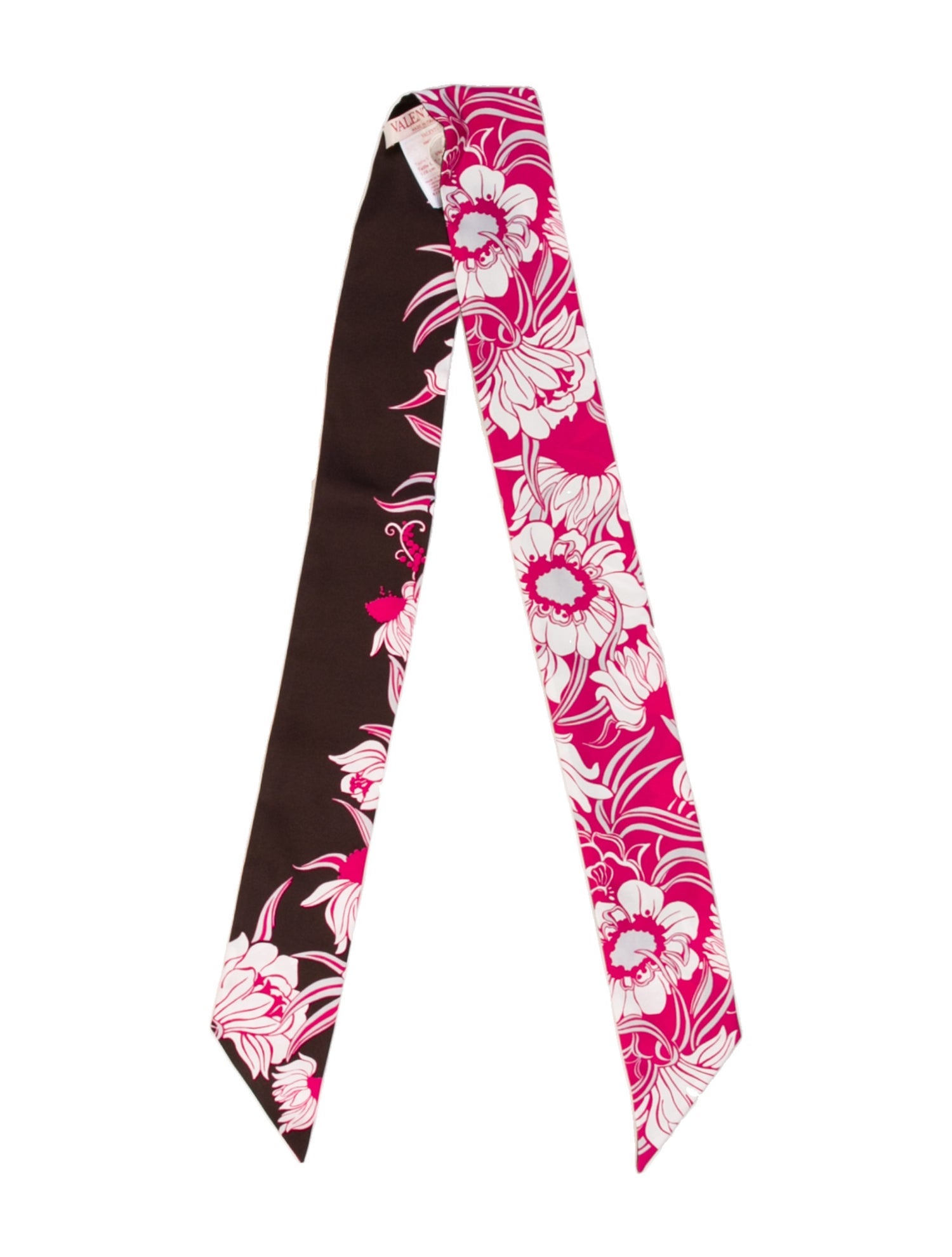 Valentino Silk Floral Print Scarf w/ Tags
