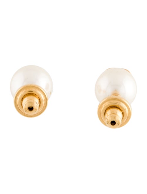 Valentino Faux Pearl Vlogo Signature Stud Earrings
