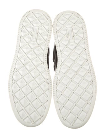 Valentino Rockstud Accents Leather Sneakers