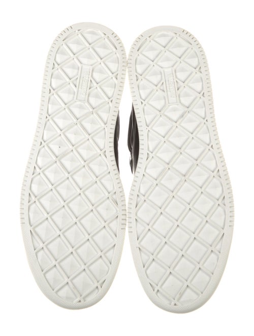 Valentino Rockstud Accents Leather Sneakers