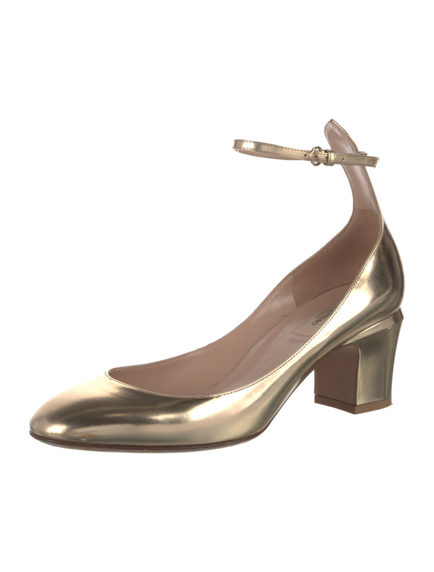 Valentino Leather Leather Trim Embellishment Pumps