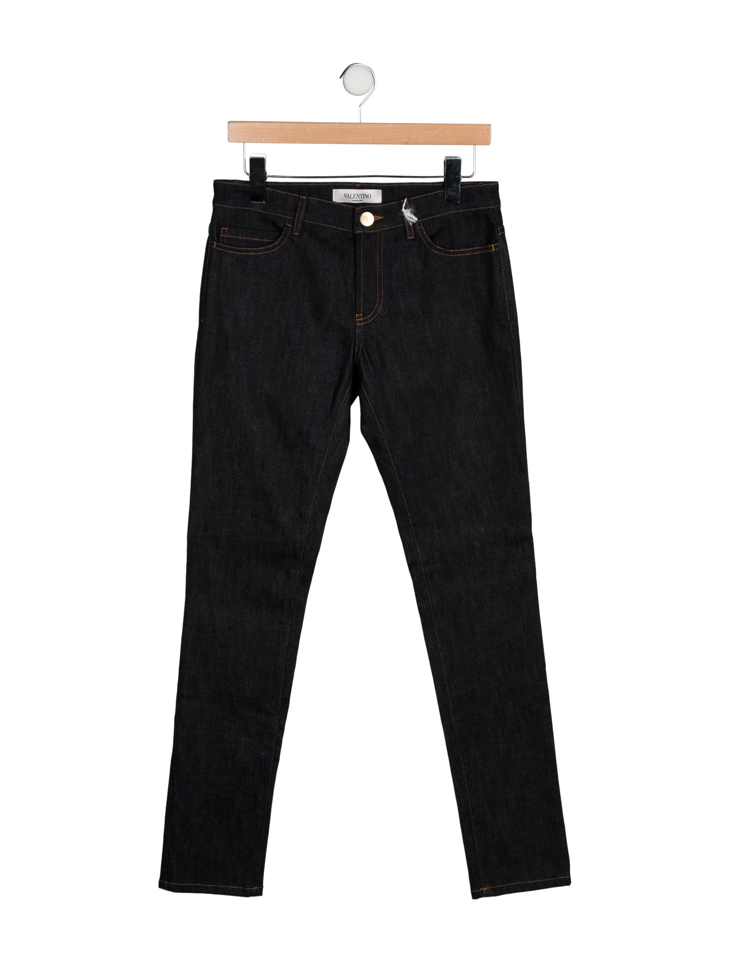 Valentino Mid-Rise Straight Leg Jeans w/ Tags