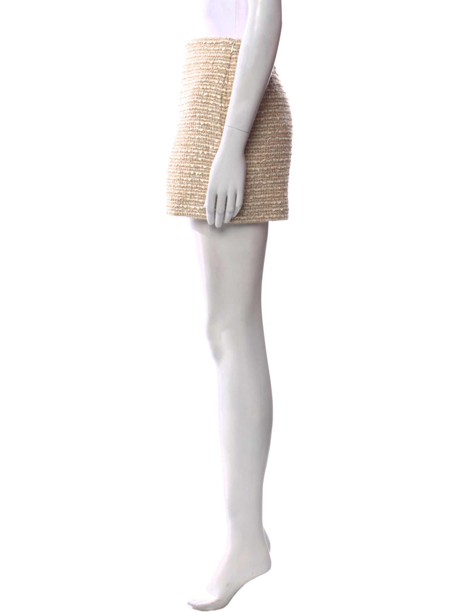 Valentino Tweed Pattern Mini Shorts