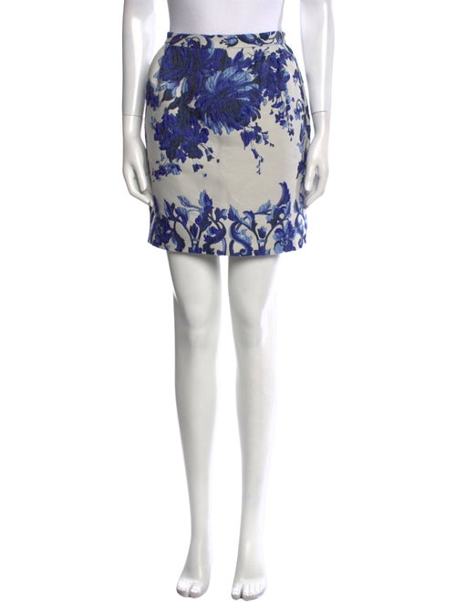 Valentino Floral Print Mini Skirt