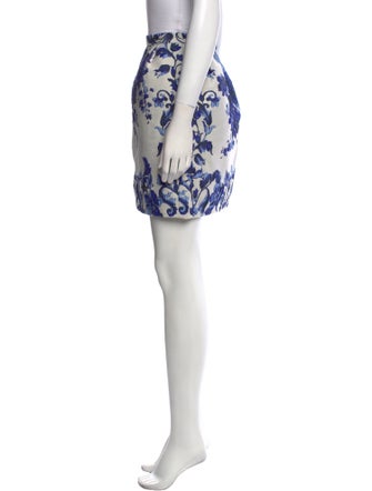 Valentino Floral Print Mini Skirt