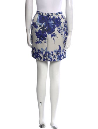 Valentino Floral Print Mini Skirt