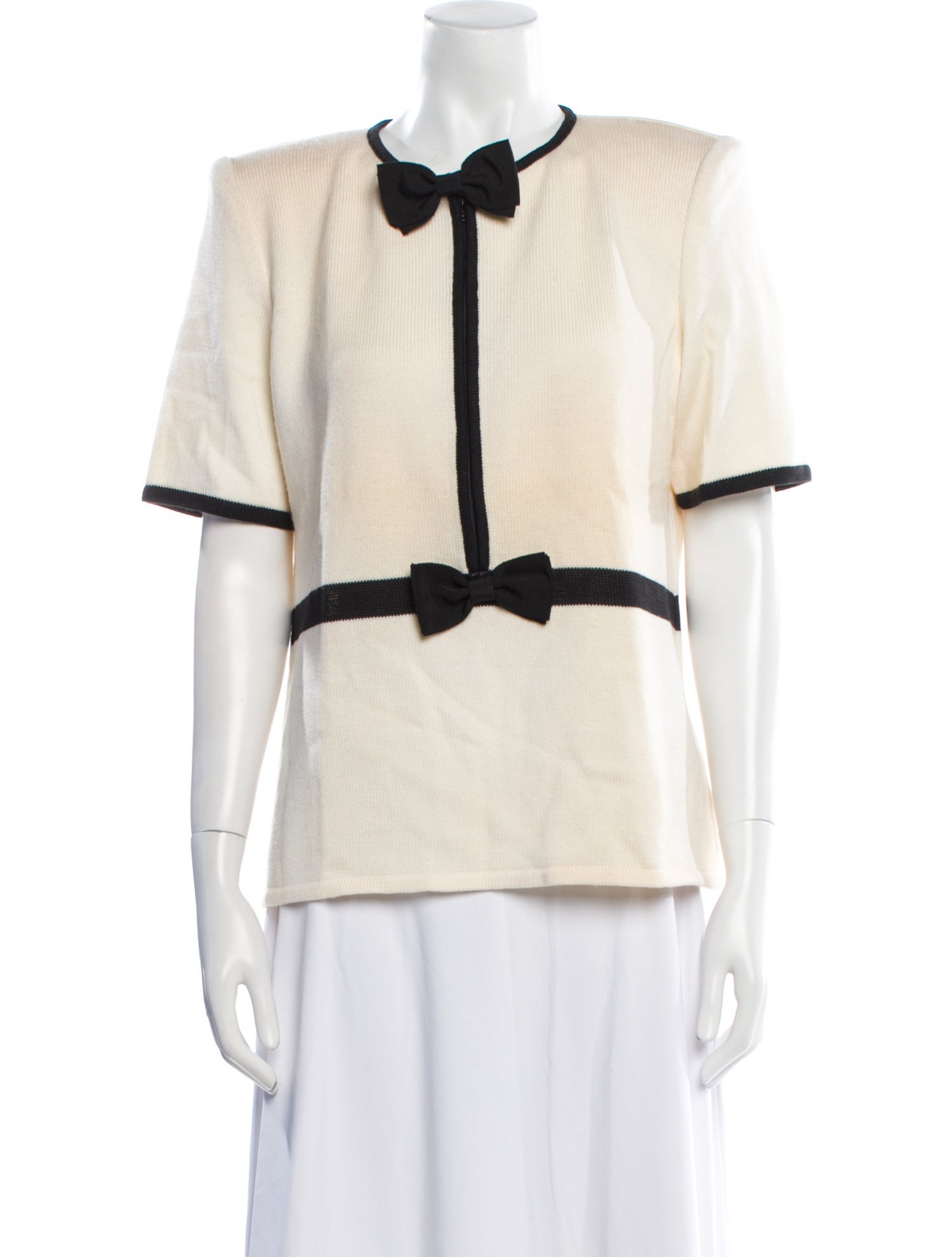 Valentino Wool Crew Neck Blouse