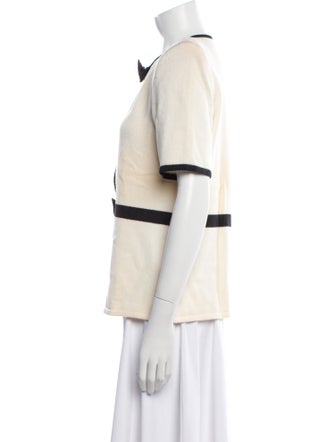 Valentino Wool Crew Neck Blouse