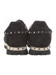 Valentino Rockstud Accents Suede Athletic Sneakers