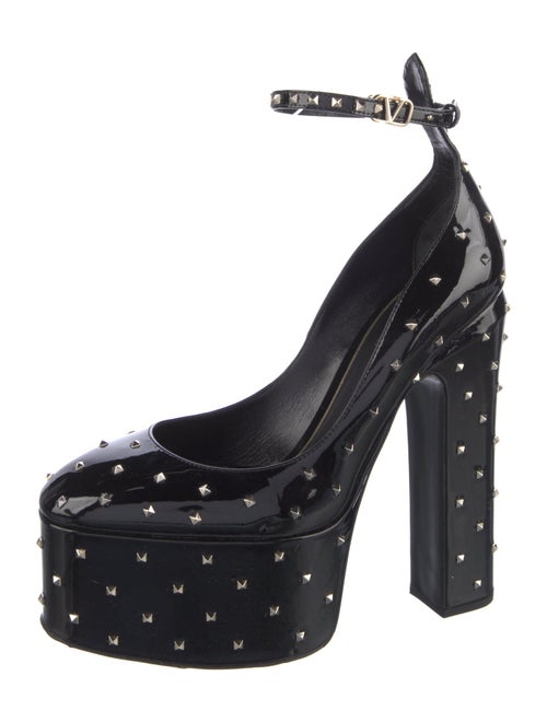 Valentino Rockstud Accents Patent Leather Pumps
