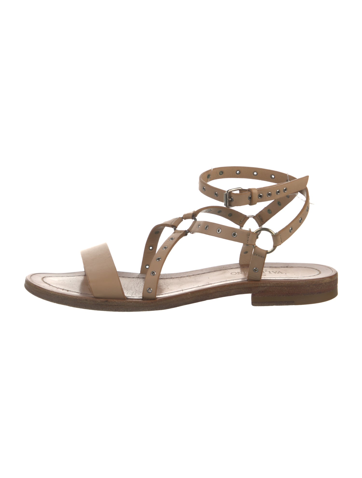 Valentino Leather Gladiator Sandals