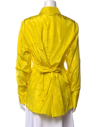 Valentino Long Sleeve Button-Up Top