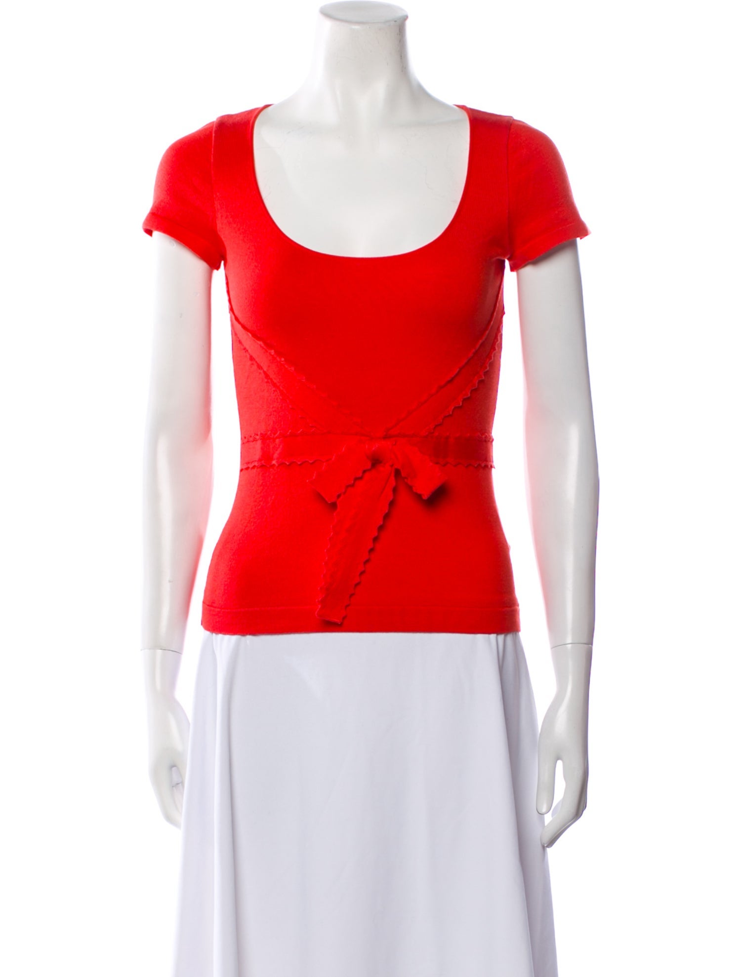 Valentino Scoop Neck Short Sleeve T-Shirt