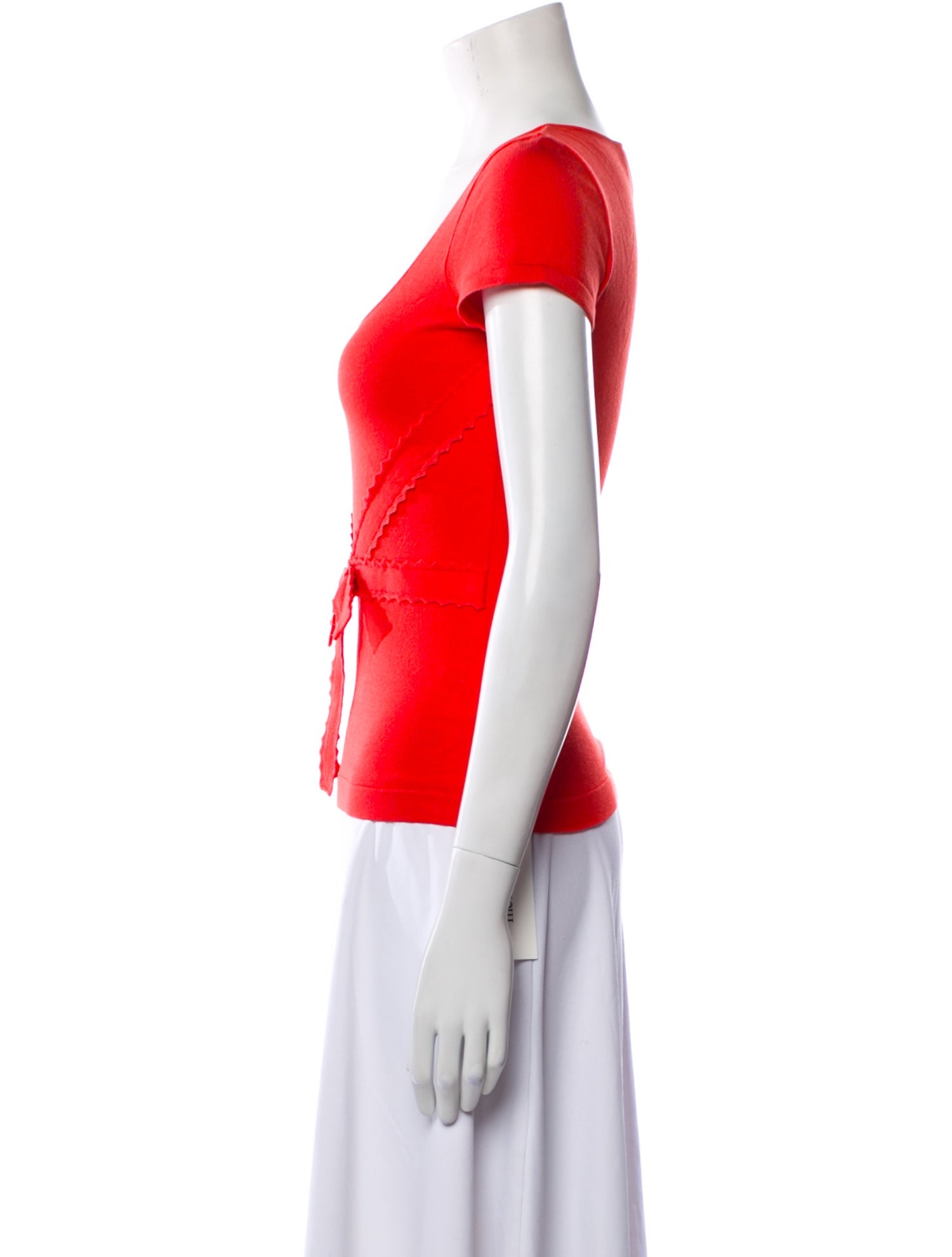 Valentino Scoop Neck Short Sleeve T-Shirt