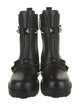 Valentino Rockstud Accents Leather Combat Boots