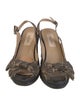Valentino Lace Bow Accents Espadrilles