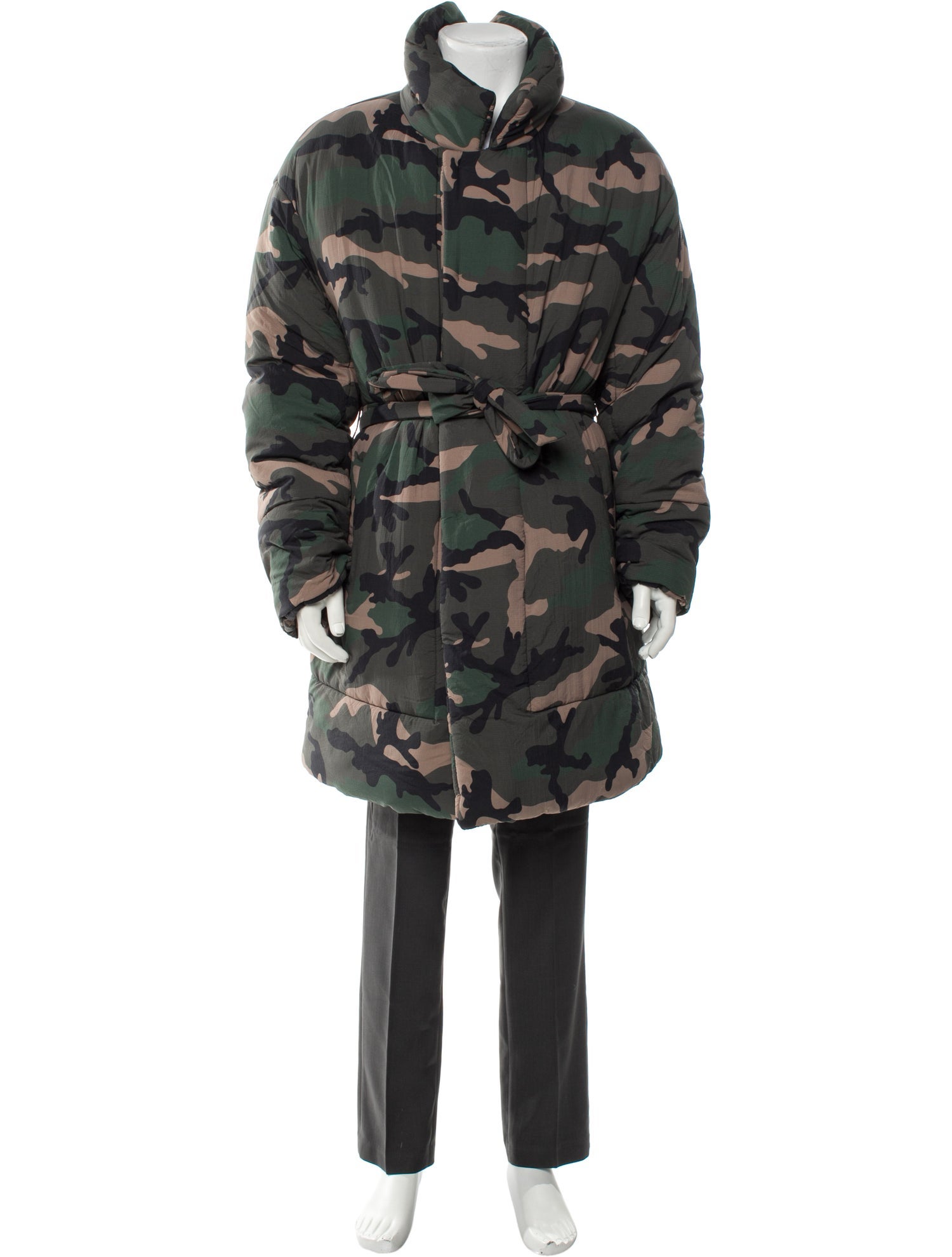 Valentino Camouflage Print Parka