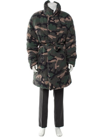 Valentino Camouflage Print Parka