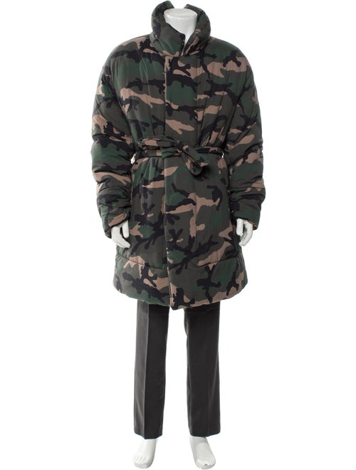 Valentino Camouflage Print Parka